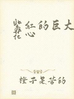 紫红的巨大顶开花心