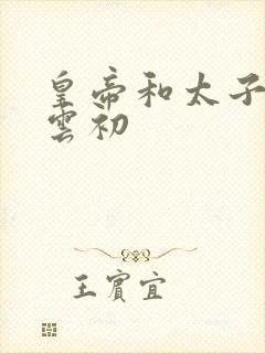 皇帝和太子妃h云初