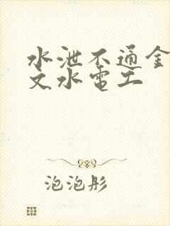 水泄不通金银原文水电工