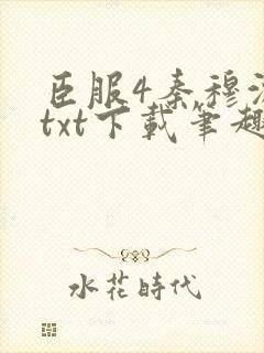 臣服4秦穆沈流txt下载笔趣阁