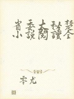 省委大秘楚东恒小说阅读全文