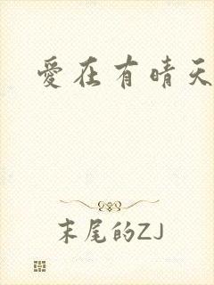爱在有晴天