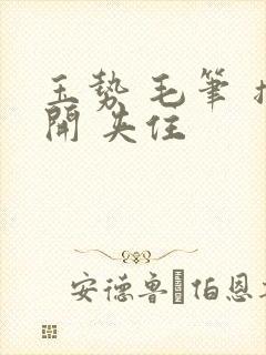 玉势 毛笔 撑开 夹住