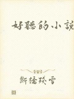 好听的小说名字