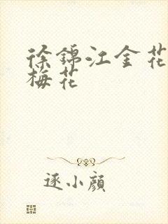 徐锦江金花瓶楷梅花