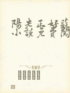 阳光正好苏玥玥小说免费阅读