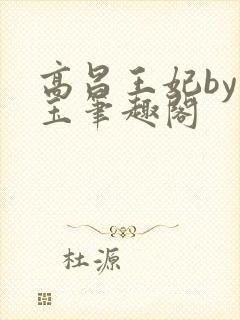 高昌王妃by黛玉笔趣阁