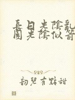 长日光阴乱作一团光阴似箭