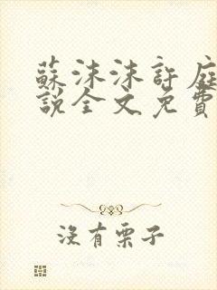 苏沫沫许庭川小说全文免费阅读