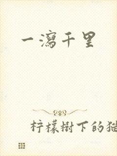 一泻千里
