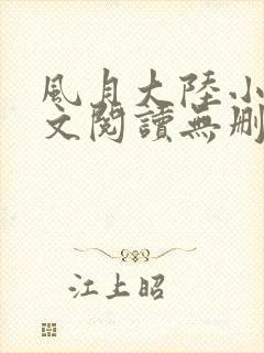 风月大陆小说全文阅读无删减