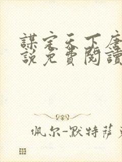 谋定天下唐诚小说免费阅读