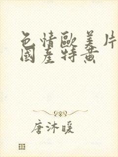 色情欧美片午夜国产特黄