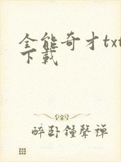 全能奇才txt下载