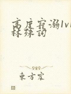 高度宠溺1v1林殊词