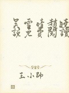 吴雪晴赵晓东小说免费阅读