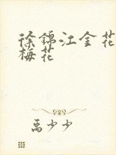 徐锦江金花瓶楷梅花