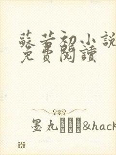 苏若初小说全文免费阅读