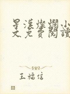 星汉灿烂小说全文免费阅读