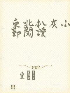 东北扒灰小说分节阅读