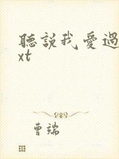 听说我爱过你txt