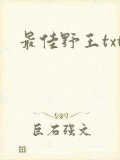 最佳野王txt