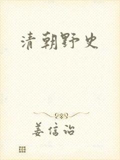 清朝野史