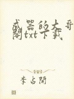 成器的大哥笔趣阁txt下载