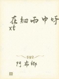 在细雨中呼喊txt