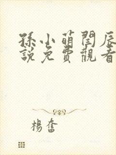 孙小萌闫辰的小说免费观看