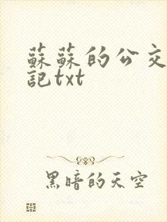 苏苏的公交车日记txt