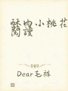 酥肉小桃花全文阅读