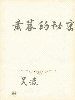 黄蓉的秘密