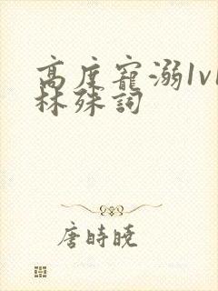 高度宠溺1v1林殊词