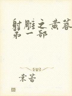 射雕之黄蓉新传第一部