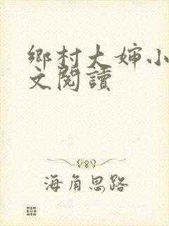 乡村大婶小说全文阅读