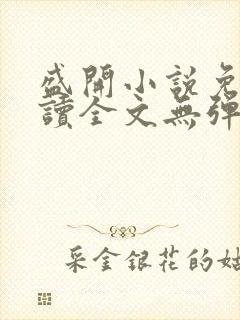 盛开小说免费阅读全文无弹窗