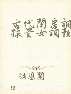 古代闺房调教h揉贵女调教记