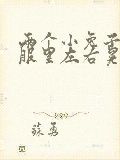 两个小兔子在衣服里左右晃