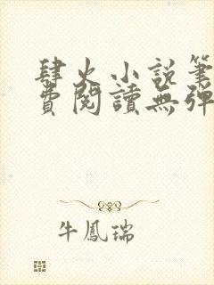 肆火小说笔趣免费阅读无弹窗