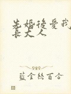 先婚后爱我的市长大人