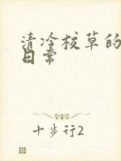 清冷校草的抹布日常