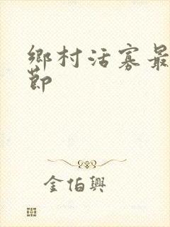 乡村活寡最新章节