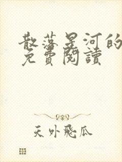 散落星河的记忆免费阅读