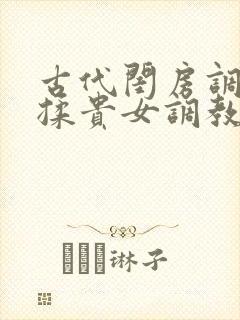 古代闺房调教h揉贵女调教记