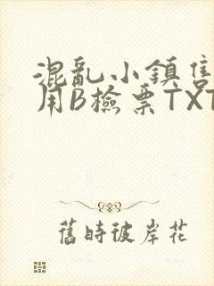 混乱小镇售票员用B检票TXT