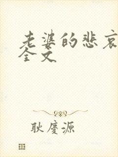 老婆的悲哀小说全文