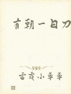 有朝一日刀在手