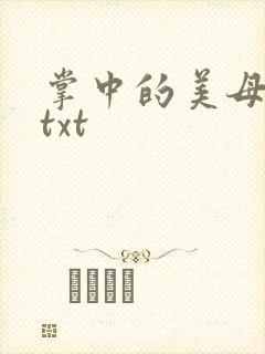 掌中的美母版主txt