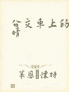 公交车上的诗请晴